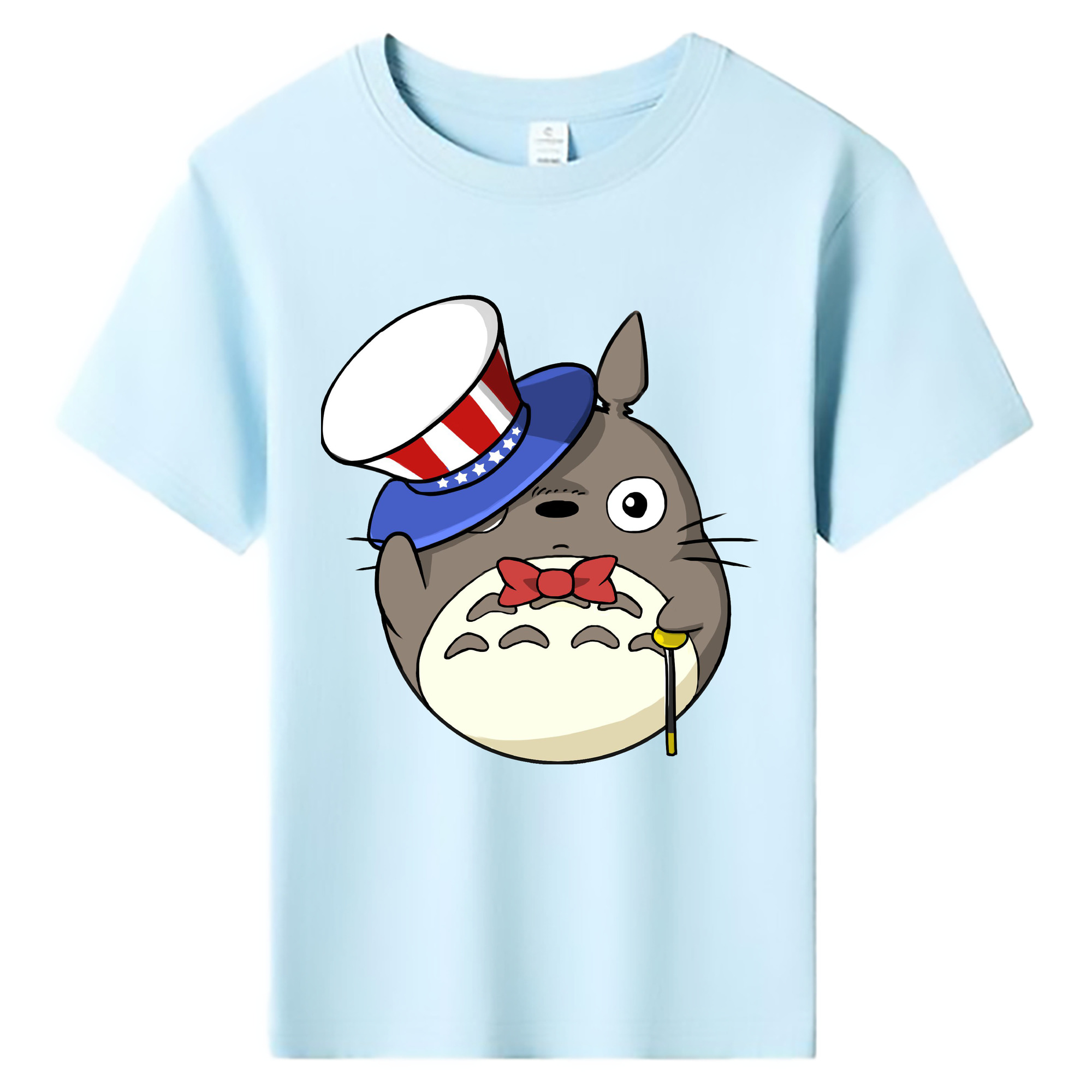 （画像用） となりのトトロ 草壁メイ 草壁サツキ My Neighbor Totoro Satsuki Kusakabe Mei Kusakabe 綿100％キッズTシャツ（フロントプリント）